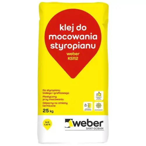 Ostatnia szansa WEBER KS 112 klej do styropianu op. 25 kg 42wor./pal