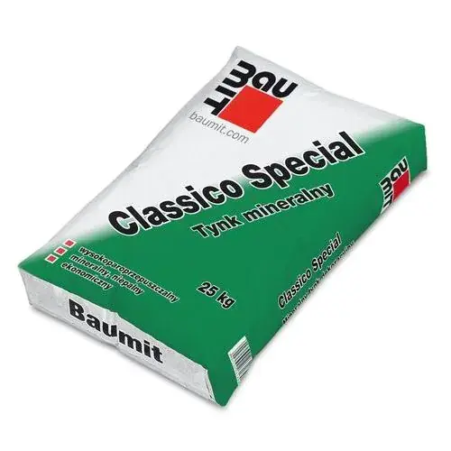 Baumit Tynk Mineralny Classico Special 1,5mm biały op.25kg - E-Kowalczyk Ograniczona ilość