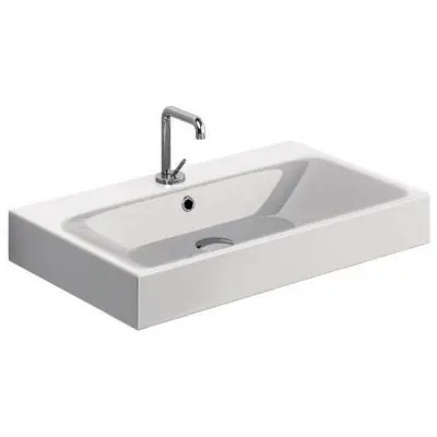 Ograniczona ilość Kerasan Cento 353201 umywalka 70x45 cm prostokątna ścienna