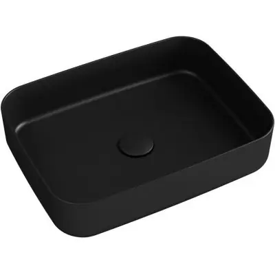 Ograniczona ilość Isvea Infinity 10NF650502N umywalka 50x36 cm prostokątna nablatowa czarna