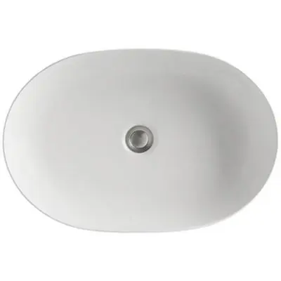 Ograniczona ilość Kerasan Nolita 534301 umywalka 60x40 cm owalna nablatowa biała