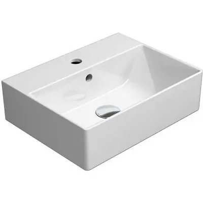 Bezpieczna płatność GSI Kube X 9485111 umywalka 45x35 cm prostokątna ścienna