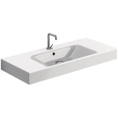 Kerasan Cento 355001 umywalka 100x45 cm prostokątna ścienna