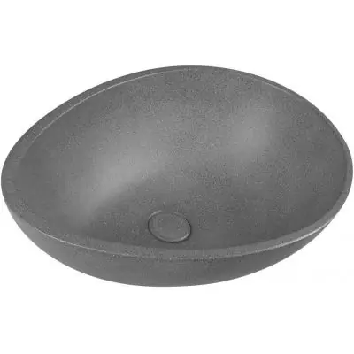 Dodaj do koszyka Sapho Punc BH7001 umywalka 53.4x39 cm owalna nablatowa czarna