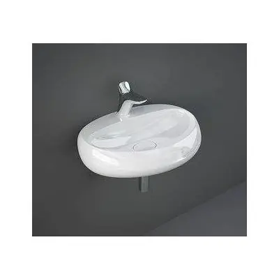 Łatwy zwrot Rak Ceramics Cloud CLOWB6501AWHA umywalka 65x44 cm owalna ścienna biała