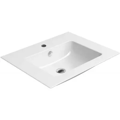 Bezpieczne zakupy GSI Pura 8836111 umywalka 60x50 cm prostokątna ścienna biała