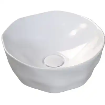 Szybka dostawa Sanindusa Magmma 147734004 umywalka 42.5x42.5 cm okrągła nablatowa biała