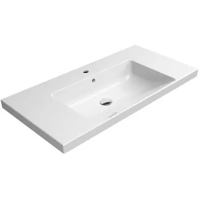 Darmowa dostawa GSI Norm 8633111 umywalka 100x50 cm prostokątna ścienna biała