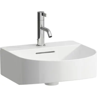 Wybór klientów Laufen Sonar H8153410001041 umywalka 42x41 cm półokrągła ścienna biała