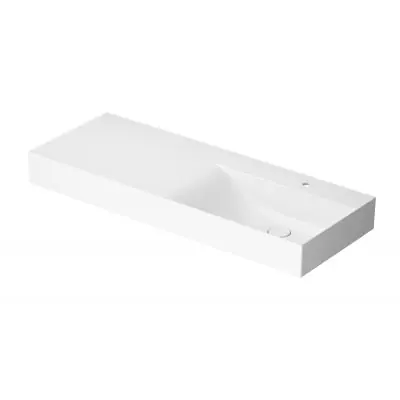 Super okazja Meissen Keramik Kontra K682049 umywalka 120.5x45.5 cm prostokątna biała
