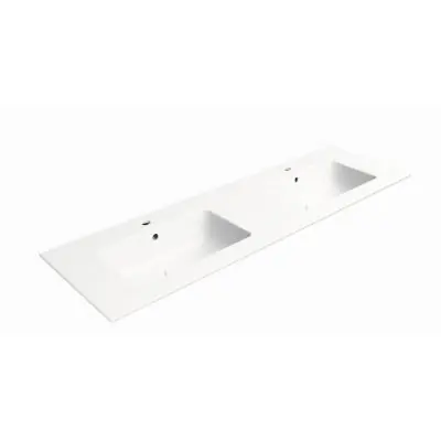 GSI Pura 8889109 umywalka 142x46 cm prostokątna wpuszczana