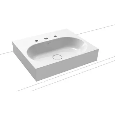 Bestseller Kaldewei Centro 903006033001 umywalka 60x50 cm prostokątna nablatowa biała