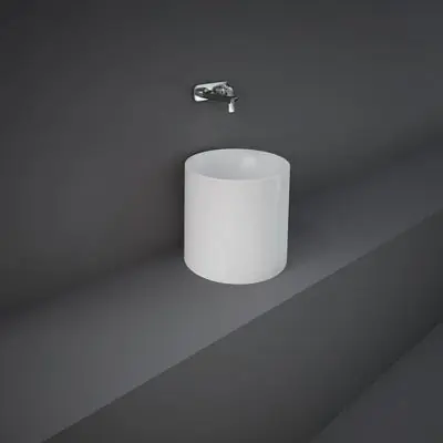 Rak Ceramics Petit PETCT13400AWHA umywalka 36x36 cm okrągła nablatowa biała