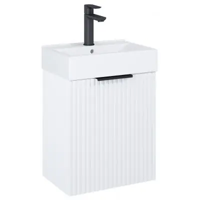Łatwy zwrot Roca Reef A852446529 umywalka z szafką 44.6 cm białą