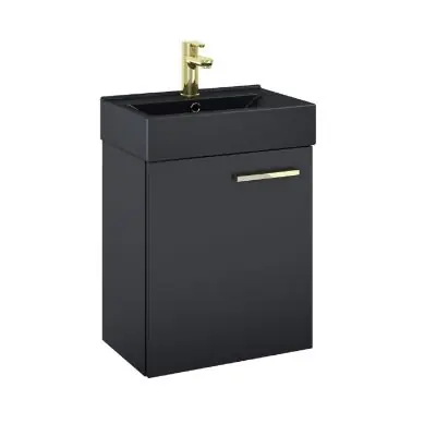 Elita Tiny RE020450157160 umywalka z szafką 45 cm czarną