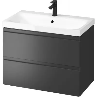 Zamów teraz Cersanit Moduo S801487DSM umywalka z szafką 79.5 cm antracyt