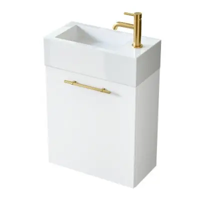 Kup teraz Uptrend Nava 004SU5002TR4127 umywalka z szafką i uchwytami 50 cm białą