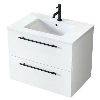 Sprawdź teraz Uptrend Nava 004SU7001UP4530700 umywalka z szafką i uchwytami 70.5 cm białą