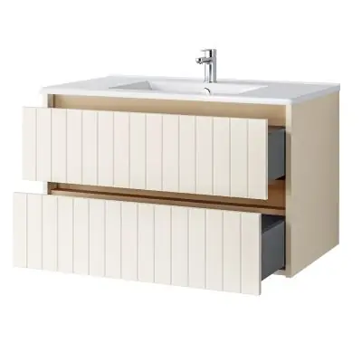 Okazja Uptrend Melito 002SU8002UP4530800 umywalka z szafką 80 cm beżową