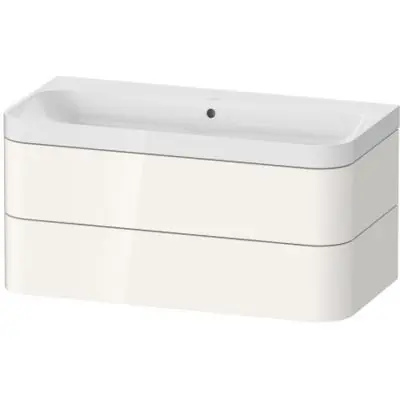 Wyprzedaż Duravit Happy D.2 Plus HP4348N2222 umywalka z szafką 97.5 cm biała