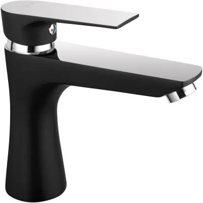 Ferro Algeo Square Black BAQ2BLC bateria umywalkowa