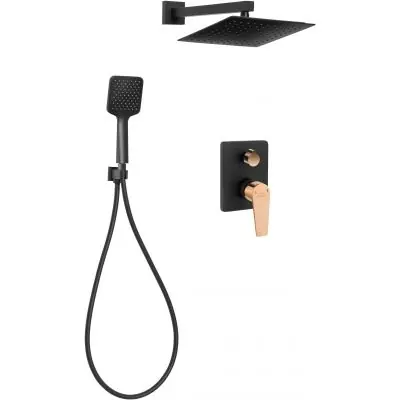 Ostatnia szansa Invena Midnight BS35014 zestaw podtynkowy podtynkowy czarny