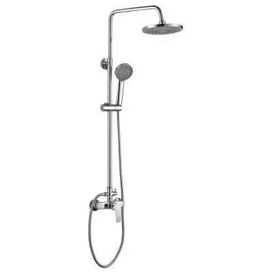 Aqualine Lotta LT690 zestaw prysznicowy ścienny z deszczownicą chrom