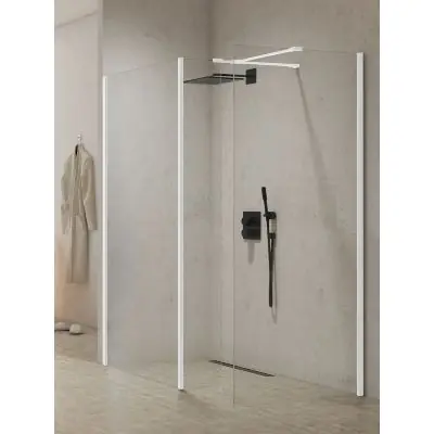 Zniżka New Trendy New Modus White EXK2279 ścianka prysznicowa walk