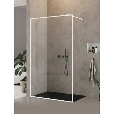 Wyjątkowa oferta New Trendy New Modus White EXK2226 ścianka prysznicowa walk