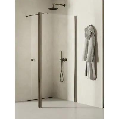 Zniżka New Trendy New Soleo Gunmetal Brushed K2270 ścianka prysznicowa walk