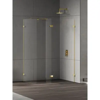 Promocja New Trendy Eventa Gold Shine EXK4885 ścianka prysznicowa walk