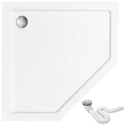 Oferta czasowa Rea Diamond REAK8544 brodzik pięciokątny 80x80 cm biały