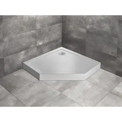 Bestseller Radaway Doros PT Compact SDRPTP90900504S brodzik pięciokątny 90x90 cm biały