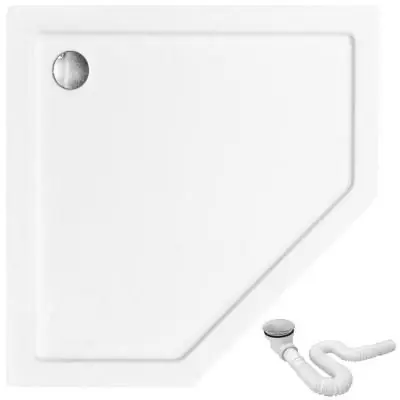 Hit cenowy Rea Diamond REAK6522 brodzik pięciokątny 90x90 cm biały