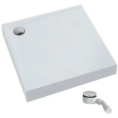 Wyprzedaż Schedpol Solido 31461 brodzik kwadratowy z syfonem 90x90 cm biały