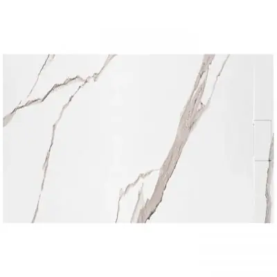 Bestseller Rea Bazalt Carrara White REAK7000 brodzik prostokątny 80x100 cm biały