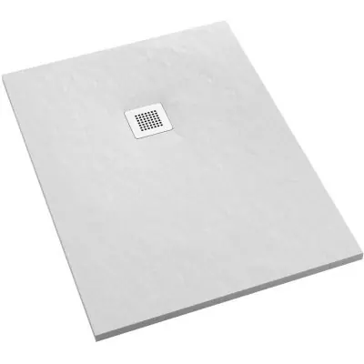 Cena promocyjna Schedpol Kalait White Stone 33112BSTM2 brodzik prostokątny z maskownicą 160x80 cm biały