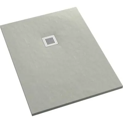 Bezpieczna płatność Schedpol Kalait Cement Stone 33117CTSTM2 brodzik prostokątny z maskownicą 120x90 cm cement