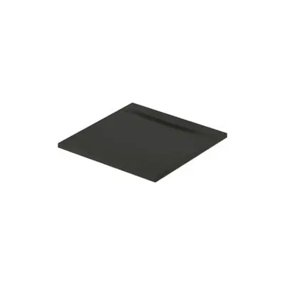 Meissen Keramik Kontra S207025 brodzik kwadratowy z maskownicą 90x90 cm czarny