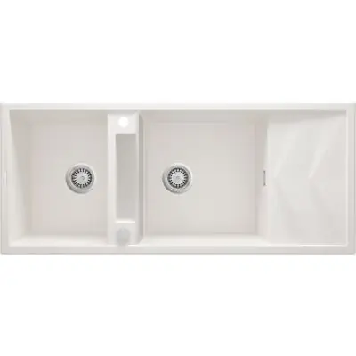 Tylko do końca tygodnia Deante Magnetic ZRMA213 zlewozmywak granitowy 116x50 cm biały