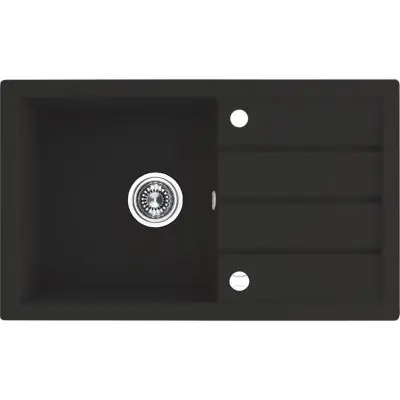 Laveo Trzynastka SBP711T zlewozmywak granitowy 79x48 cm czarny