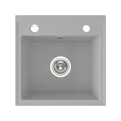 Laveo Trzynastka SBP510T zlewozmywak granitowy 44x44 cm szary/grafitowy/onyx