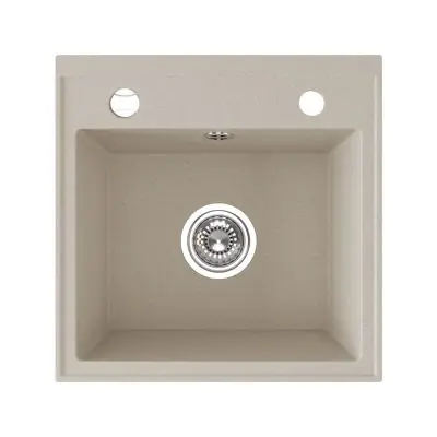 Tylko dziś Laveo Trzynastka SBP410T zlewozmywak granitowy 44x44 cm beżowy