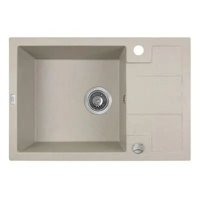 Ostatnie sztuki Laveo Barbados SBB413T zlewozmywak granitowy 65x44 cm beżowy