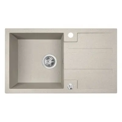 Premium Laveo Barbados SBB411T zlewozmywak granitowy 76x44 cm beżowy