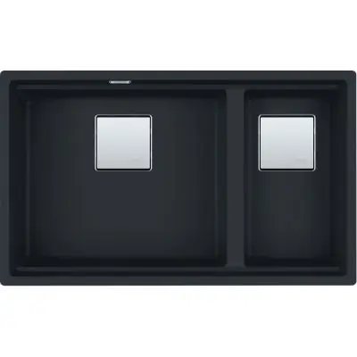 Sprawdź teraz Franke Kanon 1250749681 zlewozmywak granitowy 76x46 cm czarny