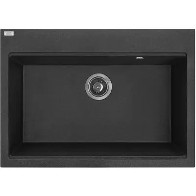 Ostatnie sztuki Laveo Tau SBT7107 zlewozmywak granitowy 70x50 cm czarny