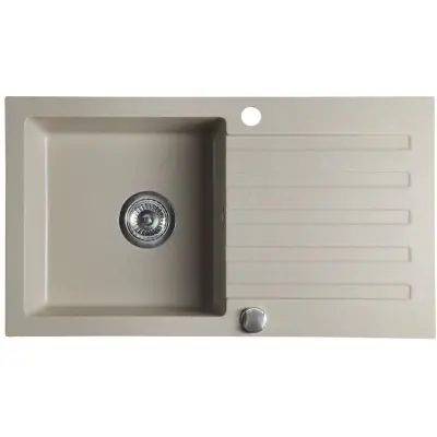 Sapho GR7202 zlewozmywak granitowy 78x44 cm beżowy