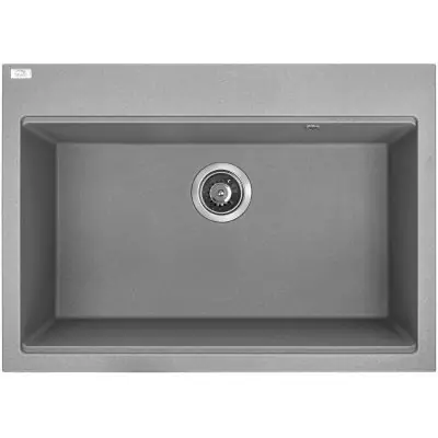Darmowa dostawa Laveo Tau SBT5107 zlewozmywak granitowy 70x50 cm szary/grafitowy/onyx