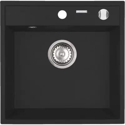 Pyramis Camea 070168201 zlewozmywak granitowy 40x40 cm czarny